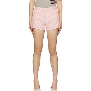 NWT GRLFRND rare Helena pink lemonade button fly denim shorts size 25 new